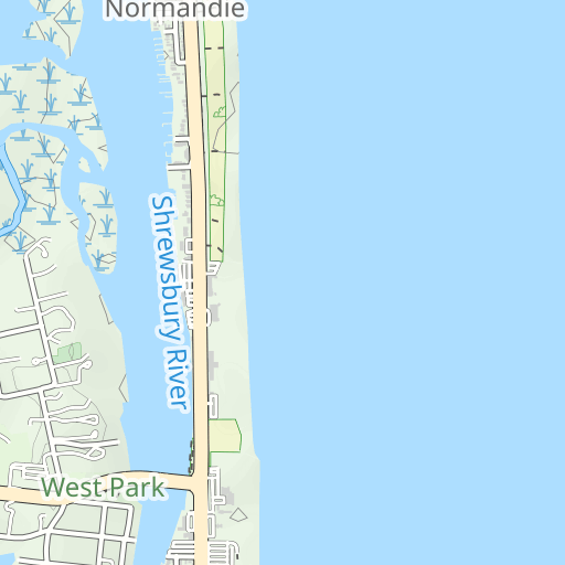  Sea Bright, New Jersey, Zip Code (19x27 inches