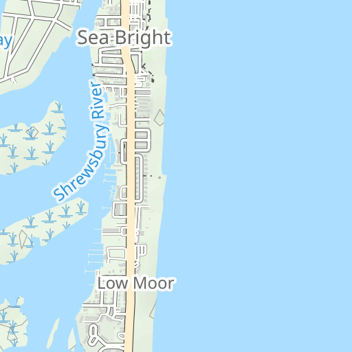  Sea Bright, New Jersey, Zip Code (19x27 inches