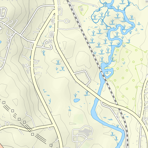 Lee Pond Topo Map MA, Worcester County (Uxbridge Area)