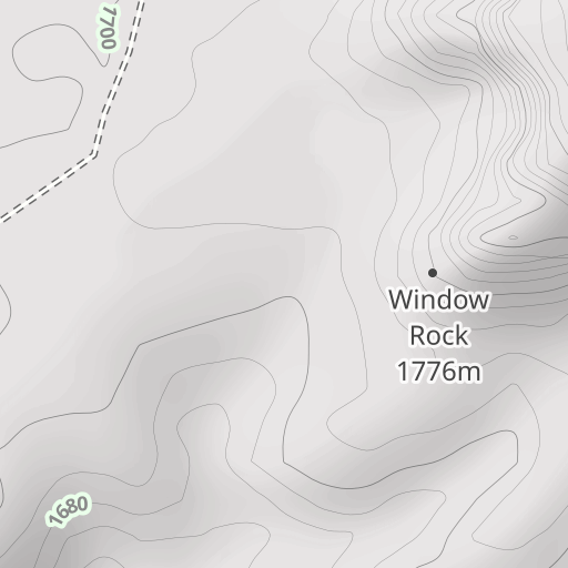 Window Rock Topo Map Apache County Az Many Farms Ne Area