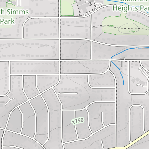 Green Mountain Village Park Topo Map Jefferson County Co Morrison Area