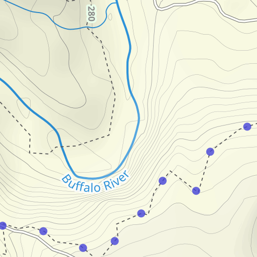 Bee Bluff Topo Map Newton County Ar Ponca Area