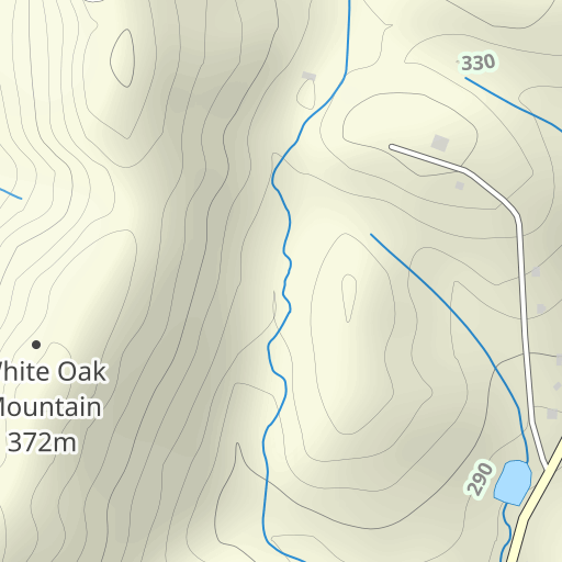 White Oak Mountain Topo Map Catoosa County Ga Ringgold Area