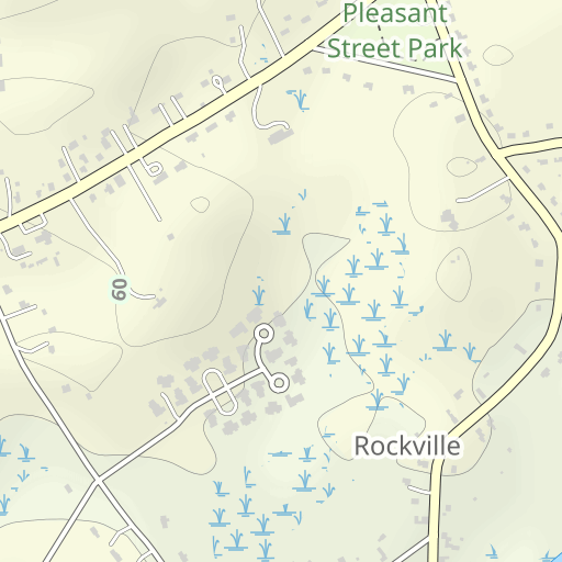 Rockville Topo Map Norfolk County Ma Medfield Area